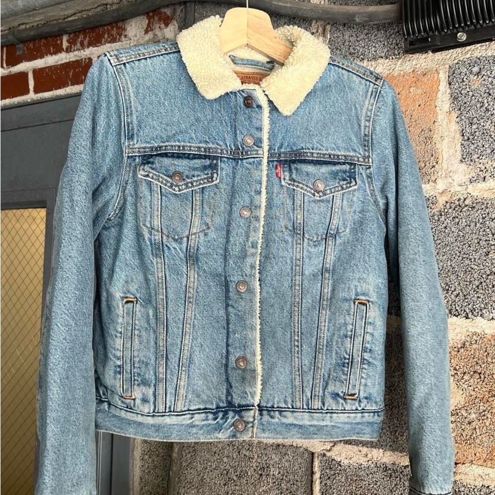 Levi’s Denim Sherpa-Lined Jacket - image 3